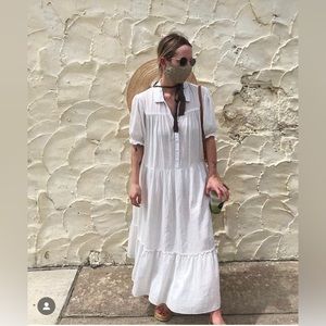 Esby apparel Pippa Dress in white size small